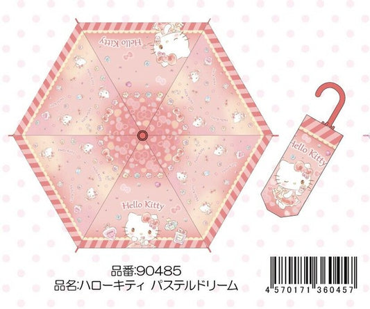 Umbrella Foldable Umbrella Hello Kitty Pastel [Expected Late October]