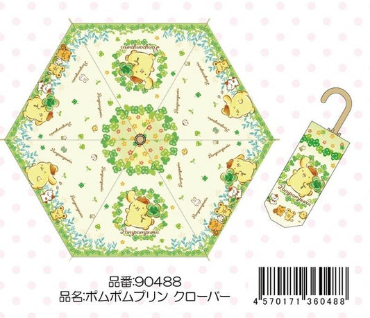 Umbrella Foldable Umbrella Clover Pomupomupurin [Expected Late October]